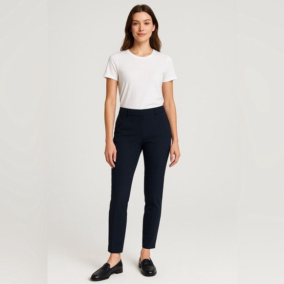 Kit and Ace Pants - Kit and Ace On The Move Slim Pant Slim Technical Pant Dark Navy